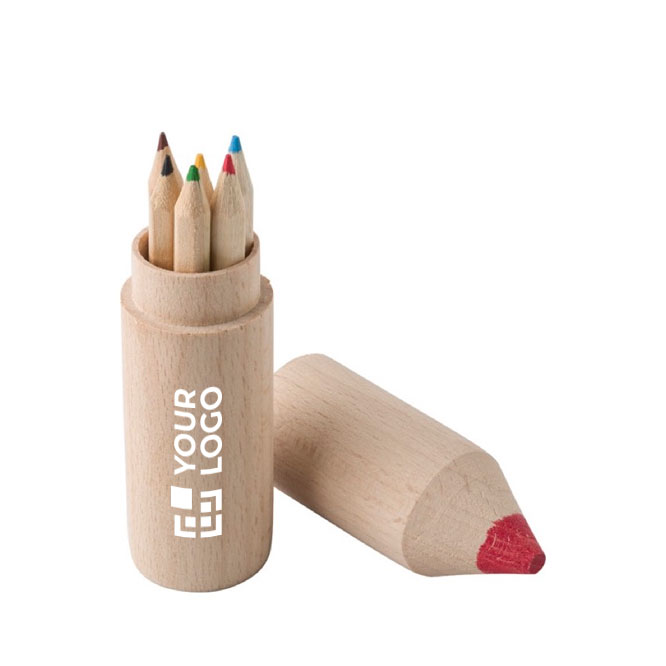 Mini-potloodkleurenset met jouw bedrukking