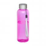 Anti-lek gerecyclede plastic waterflessen van 500 ml RPET kleur doorzichtig roze