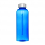 Anti-lek gerecyclede plastic waterflessen van 500 ml RPET kleur koningsblauw tweede weergave voorkant