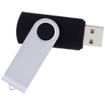 Goedkope USB stick van rubber in diverse kleuren Techmate kleur zwart