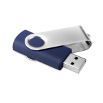 Goedkope USB stick van rubber in diverse kleuren Techmate kleur blauw