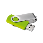 Goedkope USB stick van rubber in diverse kleuren Techmate kleur limoen groen