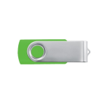 Goedkope USB stick van rubber in diverse kleuren Techmate kleur lichtgroen