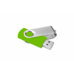 Goedkope USB stick van rubber in diverse kleuren Techmate kleur lichtgroen