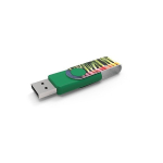 Goedkope USB stick van rubber in diverse kleuren Techmate