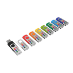 Goedkope USB stick van rubber in diverse kleuren Techmate