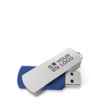 Rechthoekige aluminium draaibare USB-stick Metalflash