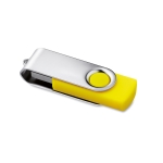 Duurzame USB-stick 3.0 met met rubberen behuizing Techmate 3.0 kleur geel