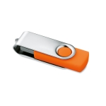 Duurzame USB-stick 3.0 met met rubberen behuizing Techmate 3.0 kleur oranje