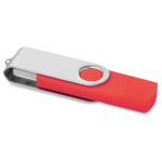 Duurzame USB stick met mobiele verbinding Techmate Otg kleur rood