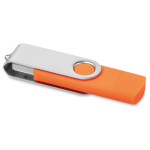 Duurzame USB stick met mobiele verbinding Techmate Otg kleur oranje