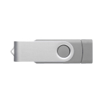 Duurzame USB stick met mobiele verbinding Techmate Otg kleur donkergrijs