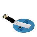 Bedrukte ronde USB-kaart met logo USB Redonda