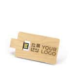 Houten USB kaart