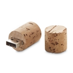 Kurken USB-stick kleur naturel