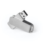 Metalen USB-stick en clip personaliseren Metalgyr kleur zilver