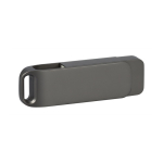 Metalen USB-stick en clip personaliseren Metalgyr kleur titanium