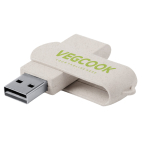 Tarweriet usb stick hout bedrukken Ecocare USB kleur beige