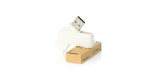 Tarweriet usb stick hout bedrukken Ecocare USB kleur beige