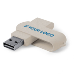 Tarweriet usb stick hout bedrukken Ecocare USB