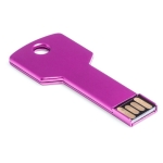 Metalen USB in sleutelvorm met 3.0 aansluiting USB 3.0 sleutel kleur fuchsia