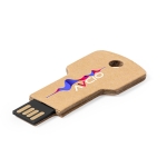 USB sleutel van gerecycled karton om te personaliseren USB Eco kleur naturel