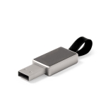 Metalen USB-stick met led-verlichting en gegraveerd logo LED Metal kleur zilver