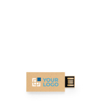 Minimalistische USB-stick van tarwestro met full-colour logo