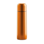 Stalen gepersonaliseerde thermosfles in felle kleuren 500ml Colors kleur oranje