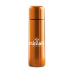 Stalen gepersonaliseerde thermosfles in felle kleuren 500ml Colors kleur oranje tweede hoofdweergave