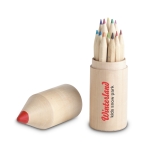 Set van 12 kleurpotloden in potloodvormig doosje Pencil kleur hout hoofdweergave