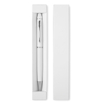 Aluminium stylus touch pen bedrukken Paddy kleur wit