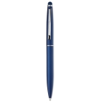 Aluminium touch pennen met blauwe inkt Classic Touch kleur blauw