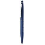 Aluminium touch pennen met blauwe inkt Classic Touch kleur blauw