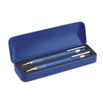 Goedkope set balpen en vulpotlood met blauwe inkt Color kleur blauw