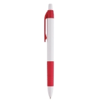 Een klassieke en goedkope pen met blauwe inkt Colour Grip kleur rood