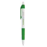 Een klassieke en goedkope pen met blauwe inkt Colour Grip kleur groen afbeelding met logo