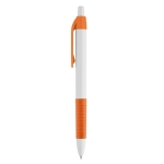 Een klassieke en goedkope pen met blauwe inkt Colour Grip kleur oranje