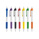 Een klassieke en goedkope pen met blauwe inkt Colour Grip diverse kleuren