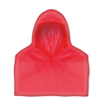 Opvouwbare poncho met capuchon in bijpassende hoes Monsoon kleur rood derde weergave