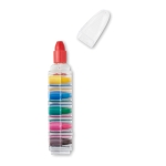 Set van 6 vetkrijtjes in originele pennendoos Colorpen kleur doorzichtig vierde weergave