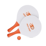 Set van rackets met bal Strand Beach Tennisset kleur oranje hoofdweergave tweede weergave