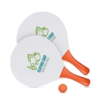 Set van rackets met bal Strand Beach Tennisset kleur oranje hoofdweergave