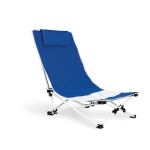 Strandstoel met logo en kussen Sunnyside Beach Chair kleur blauw