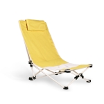 Strandstoel met logo en kussen Sunnyside Beach Chair kleur geel