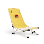 Strandstoel met logo en kussen Sunnyside Beach Chair kleur geel hoofdweergave