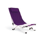 Strandstoel met logo en kussen Sunnyside Beach Chair kleur paars