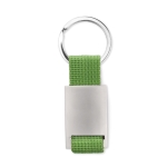 Metalen sleutelhanger graveren met strip van polyester Colors kleur limoen groen tweede weergave