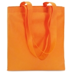 Gekleurde non woven tassen bedrukken 80 g/m2 Colors Long kleur oranje