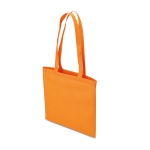 Gekleurde non woven tassen bedrukken 80 g/m2 Colors Long kleur oranje tweede weergave